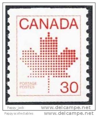 Canada Red Maple Leaf Coil Single 1982 Sc. # 950 MNH - Roulettes
