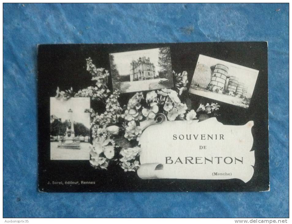 CPA - CARTE POSTALE - BARENTON - SOUVENIR - MULTI VUES  - 50 - Barenton