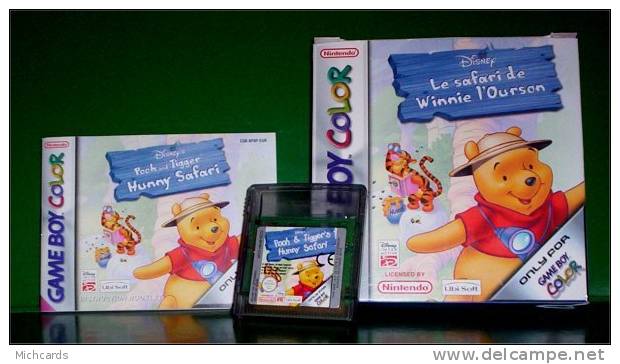 Jeu Nintendo - Game Boy Color - WINNIE L´OURSON - Le Safari (Disney) - Game Boy Color