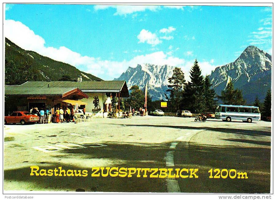 Rasthaus Zugspitzblick - & Bus, Old Cars - Zugspitze