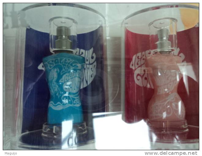 GAULTIER "" SUMMER COLLECTION "" COFFRET EXPORT 4 MINIS  " PERROQUET" VOIR & LIRE !!! - Miniatures Womens' Fragrances (in Box)