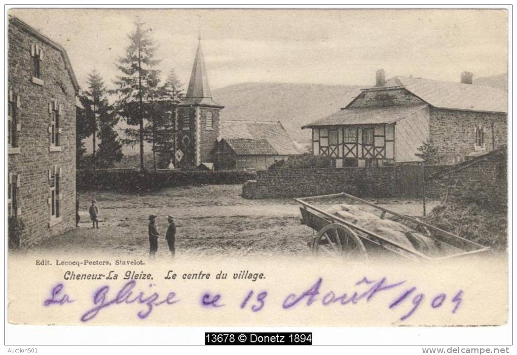 13678g Centre Du VILLAGE - Cheneux-La Gleize - 1904 - Stoumont