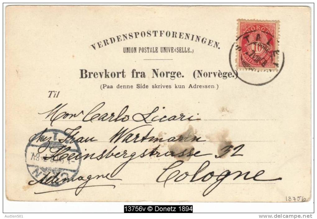 13756g HOTEL Stalheim - Hallen - Spisesalen - 1908 - Norvège