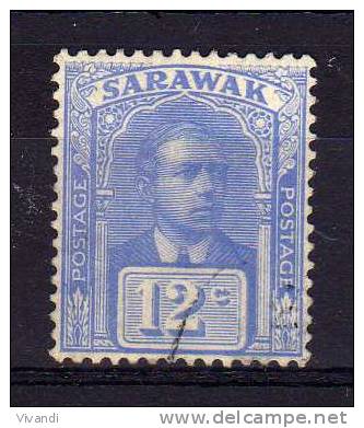 Sarawak - 1922 - 12 Cents Sir Charles Vyner Brooke - Used - Sarawak (...-1963)