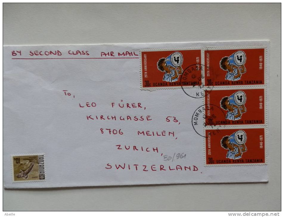 30/961   LETTRE KENYA - UNICEF