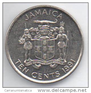 GIAMAICA 10 CENTS 1991 - Giamaica