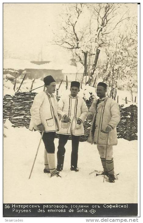 SOFIA, PAYSANS  DES ENVIRONS DE - 1930-  CARTE-PHOTO. SCAN R/V - Bulgarie