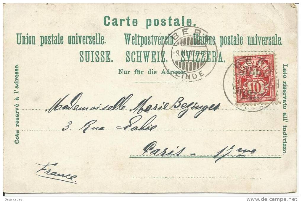 BERN, RATHAUS. PIONNIERE, 1907. SCAN R/V - Berna