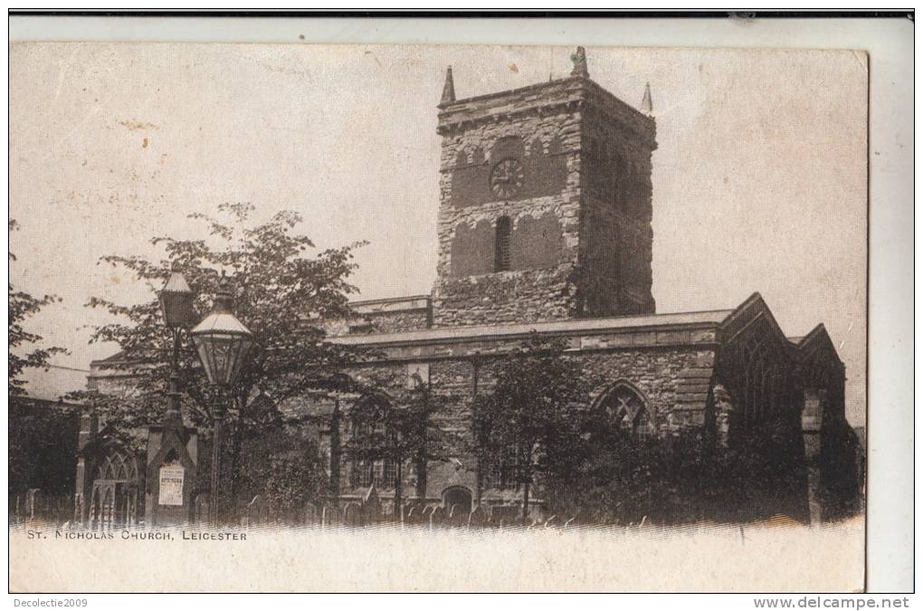 BR39926 St Nicholas Church Leicester    2 Scans - Leicester