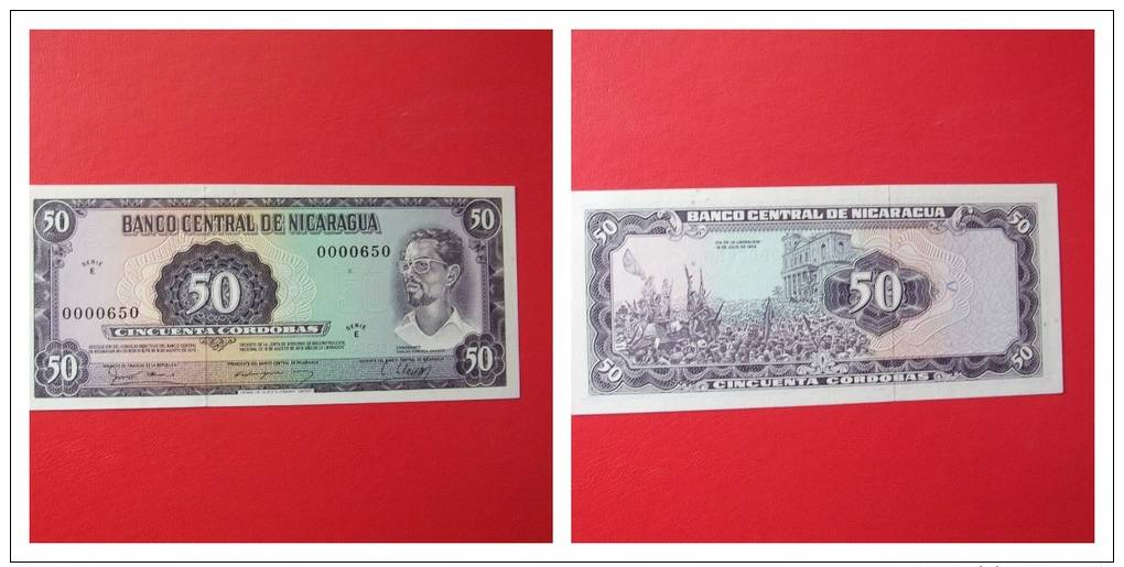 BANKNOTE:  NICARAGUA  1979  S/C-UNC  50  CORDOBAS  P-131 - Nicaragua