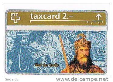 SVIZZERA (SWITZERLAND) - PTT - 1993 GOLDENEN KONIGSKARTEN: KARL DER GROSSE (TIR.10.000) - MINT - RIF.4102 - Personaggi