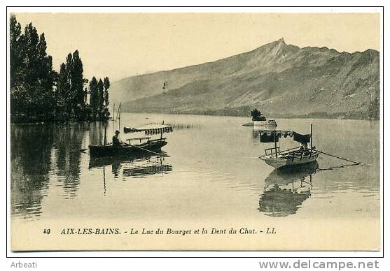 73 AIX LES BAINS ++ Le Lac Du Bourget Et La Dent Du Chat ++ - Aix Les Bains