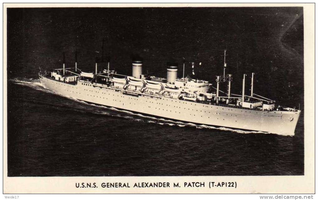 00326 Truppentransporter U.S.N.S. GENERAL ALEXANDER M. PATCH (T-API22) - Guerra