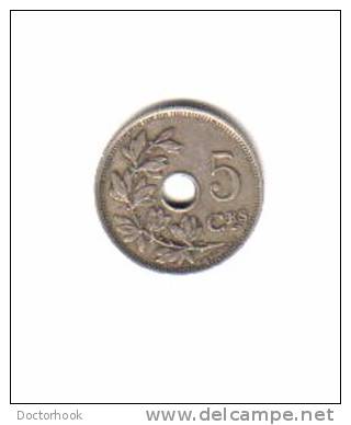 BELGIUM   5  CENTIMES  1927  (KM# 66) - 5 Cents