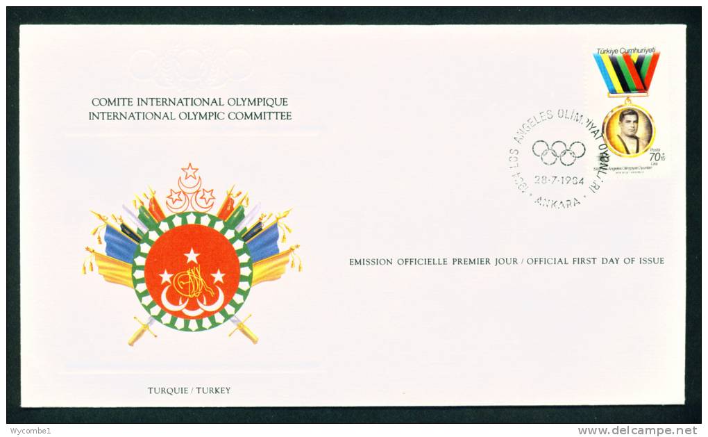 TURKEY - 1984 Olympics FDC As Scan - FDC