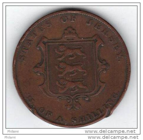 COINS  JERSEY KM3 1/3 Sh 1844 .   (DP44) - Jersey