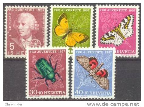 1957 Pro Juventute Zum 168-72 / Mi 648-52 / Sc B267-71 / YT 597-601 Postfrisch/neuf/MNH - Neufs