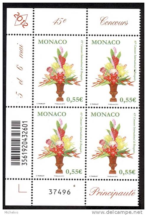 Monaco 2012 - Yv N° 2811 ** - Concours Int. De Bouquets - Neufs