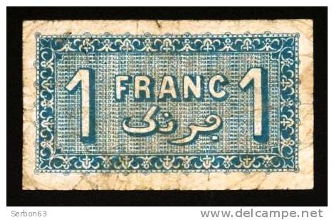 BON-BILLET-MONNAIE CHAMBRE  DE COMMERCE D'ALGER 1 FRANC N° 03,254 SERIE C 149 VENDU EN L'ETAT 2 SCANS - Chambre De Commerce