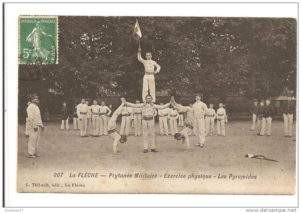 72 - LA FLECHE  -  Prytanée Militaire - Exercice Physique - Les Pyramides - Gymnastique