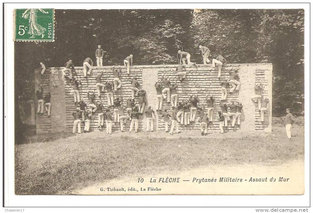 72 - LA FLECHE  -  Prytanée Militaire - Assaut Du Mur - Gymnastique