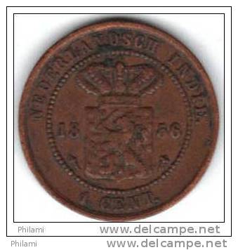 COINS  PAYS BAS INDIA KM307.2 1ct 1856.   (DP69) - Indes Néerlandaises