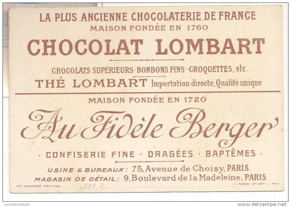 2722-FIGURINA CHOCOLAT LOMBART-FACTEUR AUSTRALIEN-FACTEUR DANOIS - Lombart