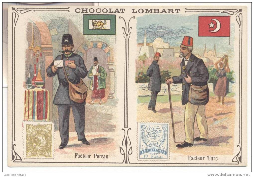 2723-FIGURINA CHOCOLAT LOMBART-FACTEUR PERSAN-FACTEUR TURC - Lombart