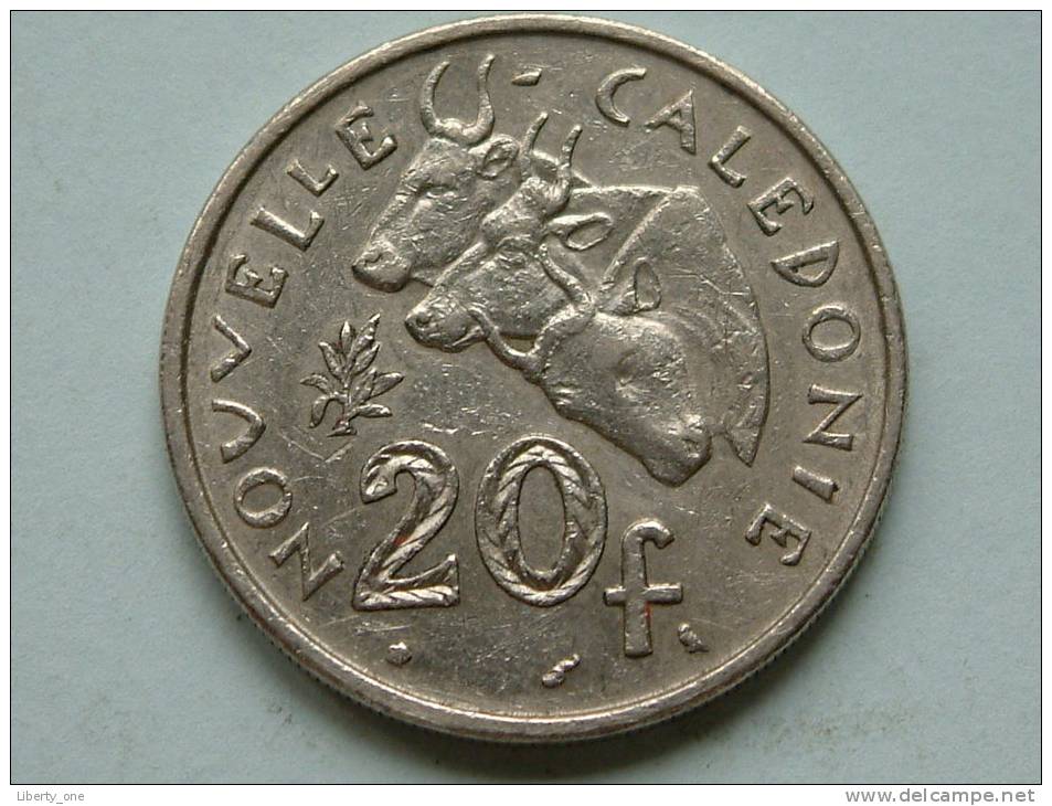 1970 - 20 FRANCS / KM 6 ( Uncleaned Coin / For Grade, Please See Photo ) !! - New Caledonia