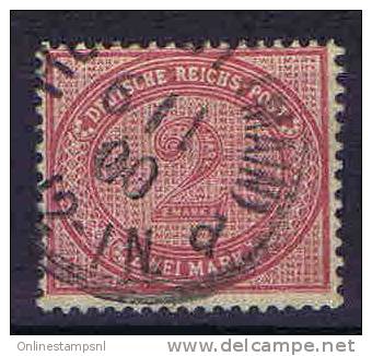 Deutschland: Mi  37 F , Used / Cancelled - Gebraucht