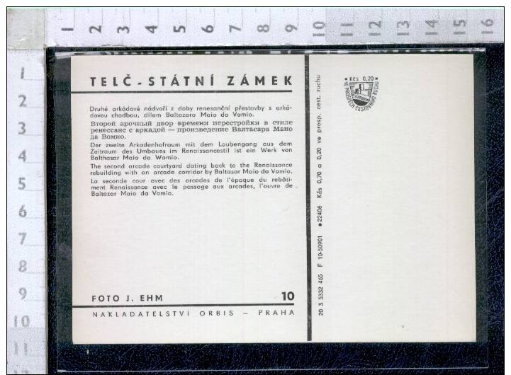 X56650 TELC STATNI ZAMEK CZECHOSLOVAKIA - República Checa