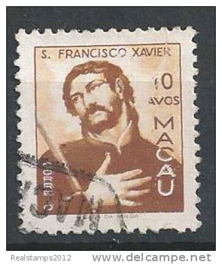 MACAU - 1951, Vultos Do Oriente, 10 A.  D. 12   (o)  MUNDIFIL  Nº 359 - Used Stamps