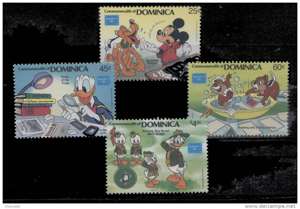 Dominique ** 901 à 904  - Mickey - Dominica (1978-...)