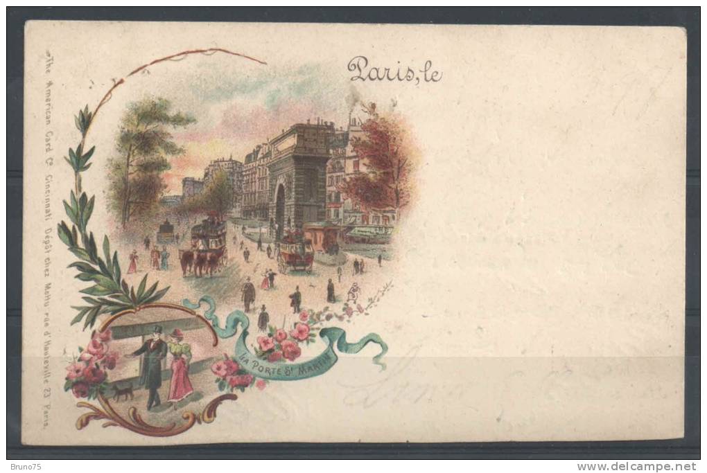 75 - PARIS 10 - La Porte Saint-Martin - 1897 - Illustrateur - The American Card Co. - Distretto: 10