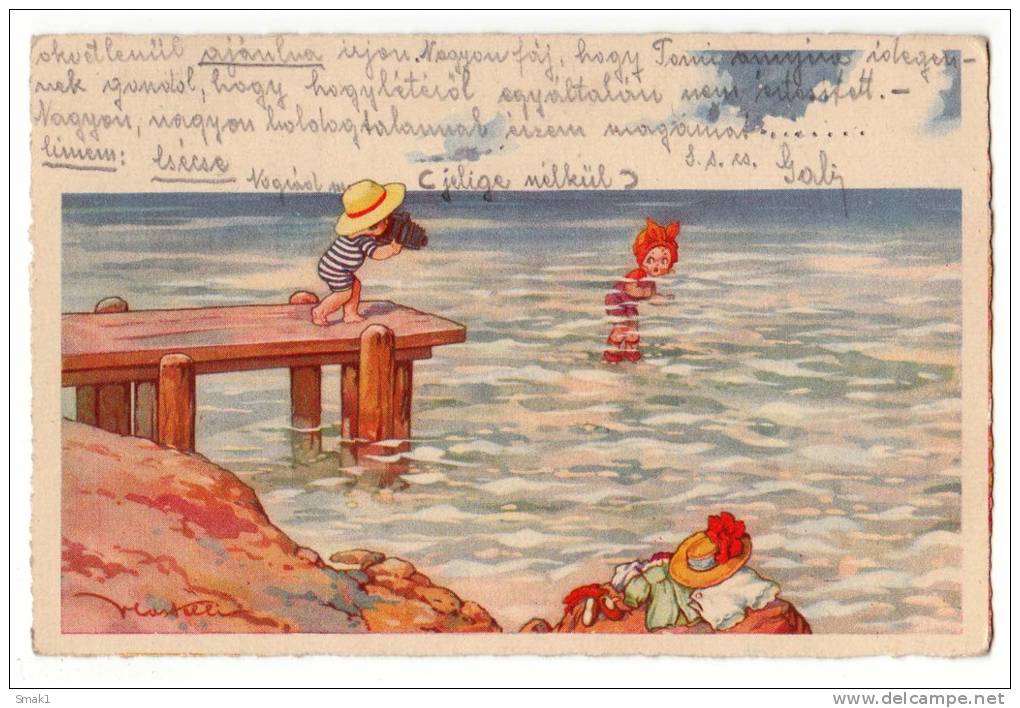 ILLUSTRATORS OTHER CHILDREN AT THE BEACH Nr. 660 OLD POSTCARD - Parkinson, Ethel