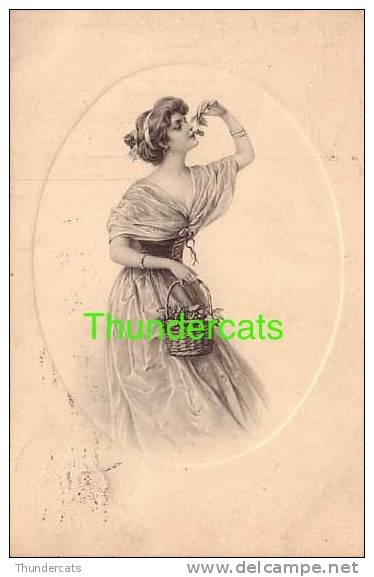 CPA ILLUSTRATEUR FEMME ART NOUVEAU ** VIENNE MUNK 438 **   ARTIST SIGNED ART NOUVEAU CARD LADY - Vienne