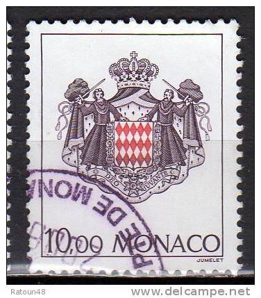 N° 1887  Oblitéré  - Armoiries    -Monaco - Gebraucht