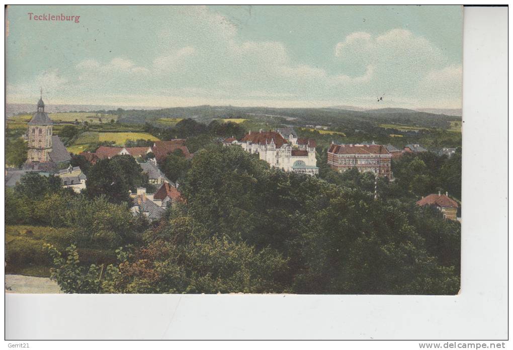 4542 TECKLENBURG, Ortsansicht 1909 - Steinfurt