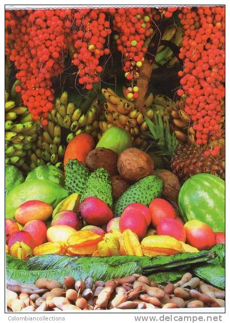 Lote PEP342, Colombia, Postal, Postcard, Antioquia, Venta De Frutas, Fruits - Colombie