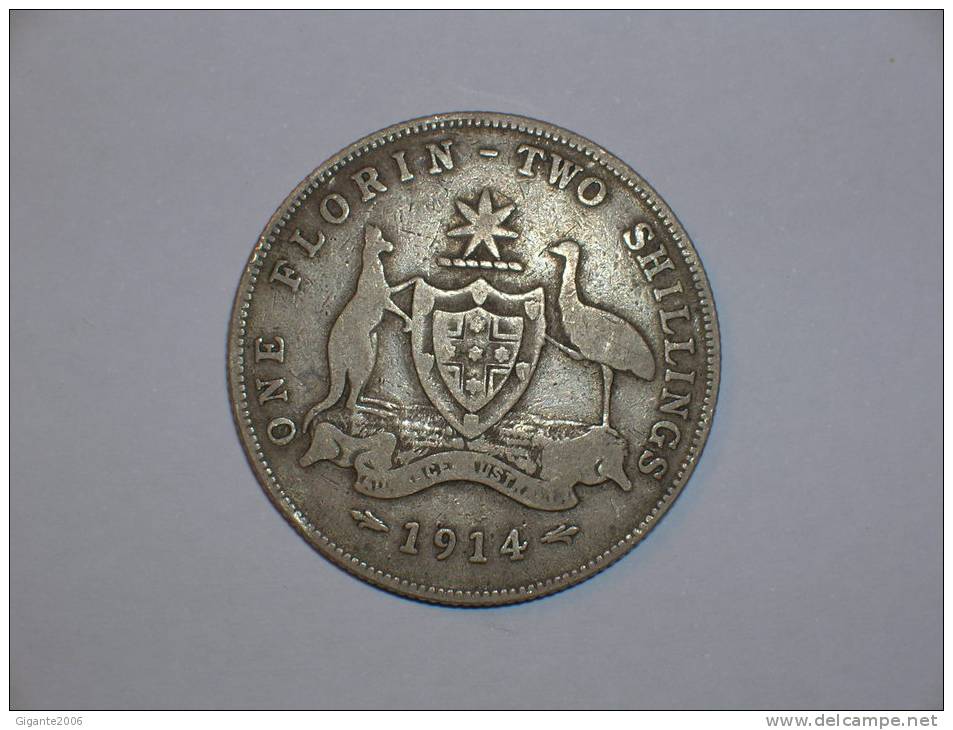 Australia 1 Florin/2shillings 1914 (L)  (4466) - Florin