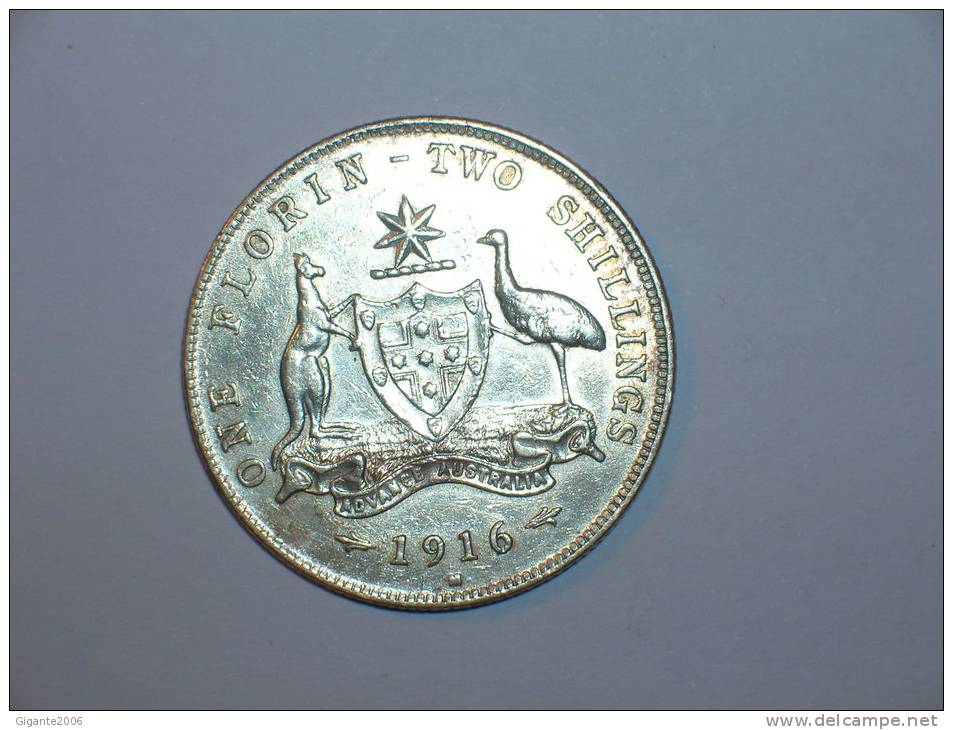 Australia 1 Florin/2shillings 1916 (m)  (4467) - Florin