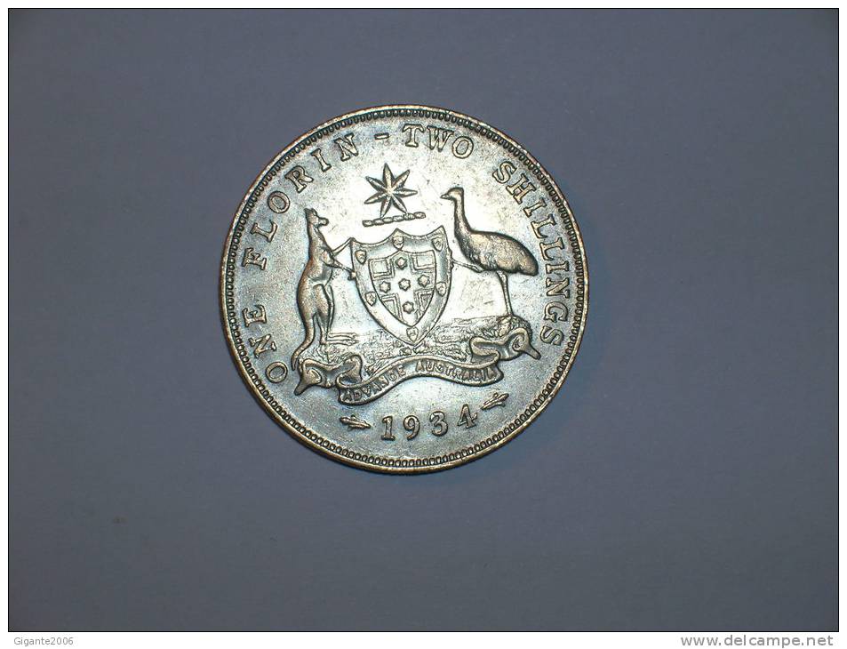 Australia 1 Florin/2shillings 1934 (m)  (4474) - Florin