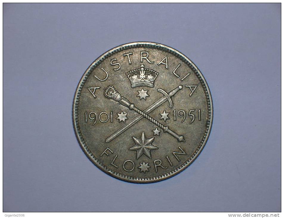 Australia 1 Florin/2shillings 1951 (m)  (4478) - Florin