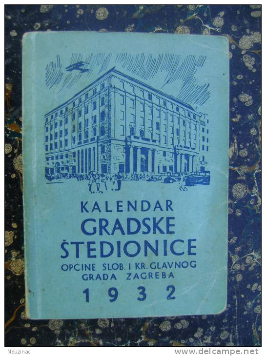 Yugoslavia-Croatia-Kalendar...Zagreba-calendar-1932      (k-2) - Slawische Sprachen