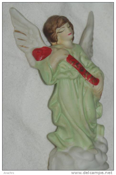 SANTON CRECHE De NOEL En Biscuit / L´ ANGE GARDIEN  GLORIA   / Figurine 11 Cms - Anges