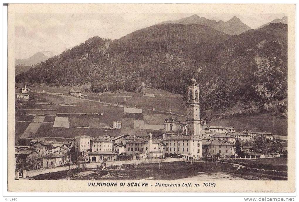 VILMINORE DI SCALVE (BG) - PANORAMA - F/p - V: 1938? - Bergamo