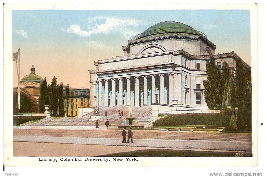 NEW-YORK-LIBRARY COLOMBIA UNIVERSITY-BIBlIOTHEQUE DE L'UNIVERSITE COLOMBIA - Libraries