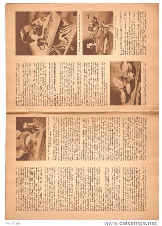 WEIHNACHTSBACKEN IN ALTER UND NEUER ZEIT 1953 RECETTES DE GATEAUX DE NOEL - Eten & Drinken