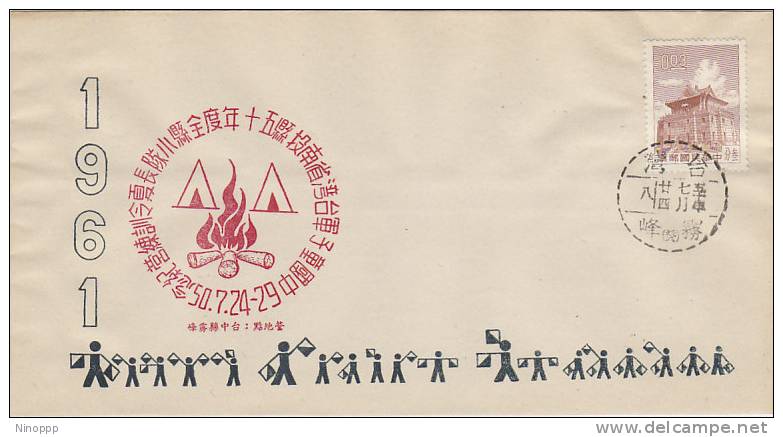 Taiwan-1961 Scout Camp,Red Colour, Souvenir Cover - Other & Unclassified