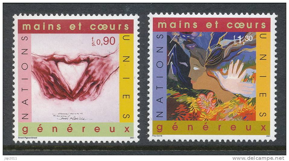 UN Geneva 2001 Michel # 413-414, MNH ** - Nuevos